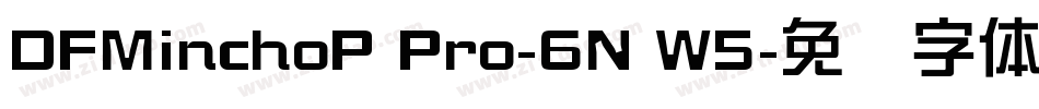 DFMinchoP Pro-6N W5字体转换